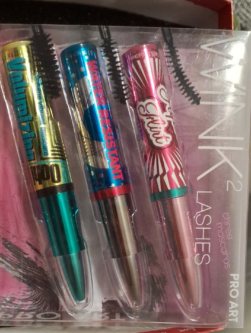 Wink Trio Mascara Set - Gold, Blue, Pink